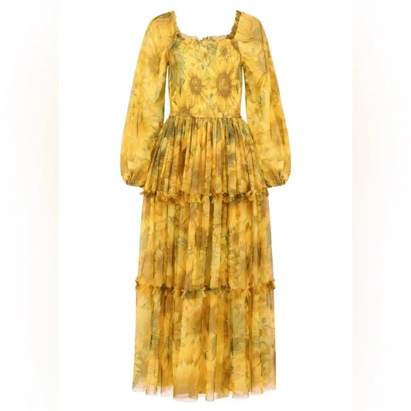 JessaKae Sunflower Yellow Maxi Dress - Picture 1 of 3